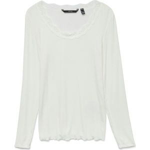 Top - Zwart - Katoen - Kanten Detail