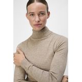 Object Objthess Rollneck Knit Pullover Truien & vesten Dames Sweater Hoodie Vest Taupe