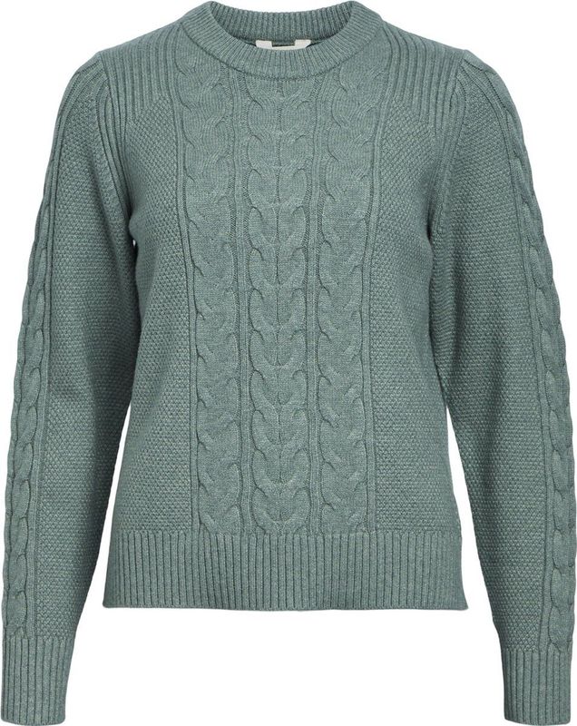 Object Trui Objdoris Re Knit Pullover Noos 23044625 Dark Forest/ Melange Dames