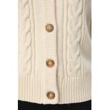 Object Vest Objdoris Re Knit Cardigan Noos 23044626 Sandshell/melange Dames