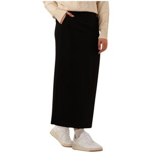 Object - Objlisa MW Long Skirt - Rok - Zwart - Polyester