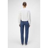 Object - Sava Ellen - Jeans - Blauw - Katoen - Straight Fit