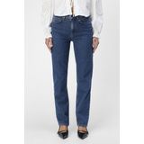 Object - Sava Ellen - Jeans - Blauw - Katoen - Straight Fit