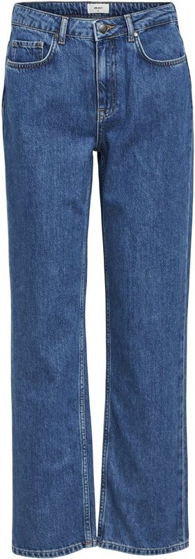 Object - Sava Ellen - Jeans - Blauw - Katoen - Straight Fit