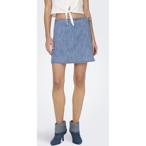 Only - Denim Rok - Blauw - Katoen - 5-Pocket Design