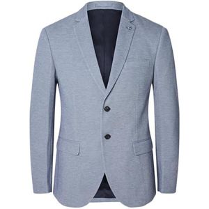 Selected - Alvin - Blazer - Zwart - Slim Fit, 53% Gerecycled Polyester, 33% Polyester, 14% Viscose