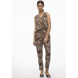 Vero Moda - Animal Patroon Top - Tan - 100% Viscose