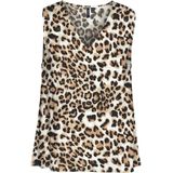 Vero Moda - Animal Patroon Top - Tan - 100% Viscose