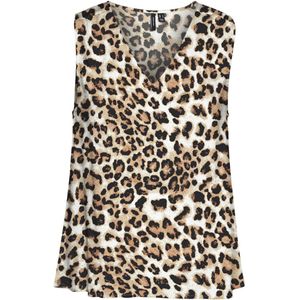 Vero Moda - Animal Patroon Top - Tan - 100% Viscose