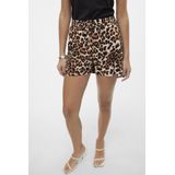 Vero Moda - Korte Broek - Animal Print - Tan - 100% Viscose