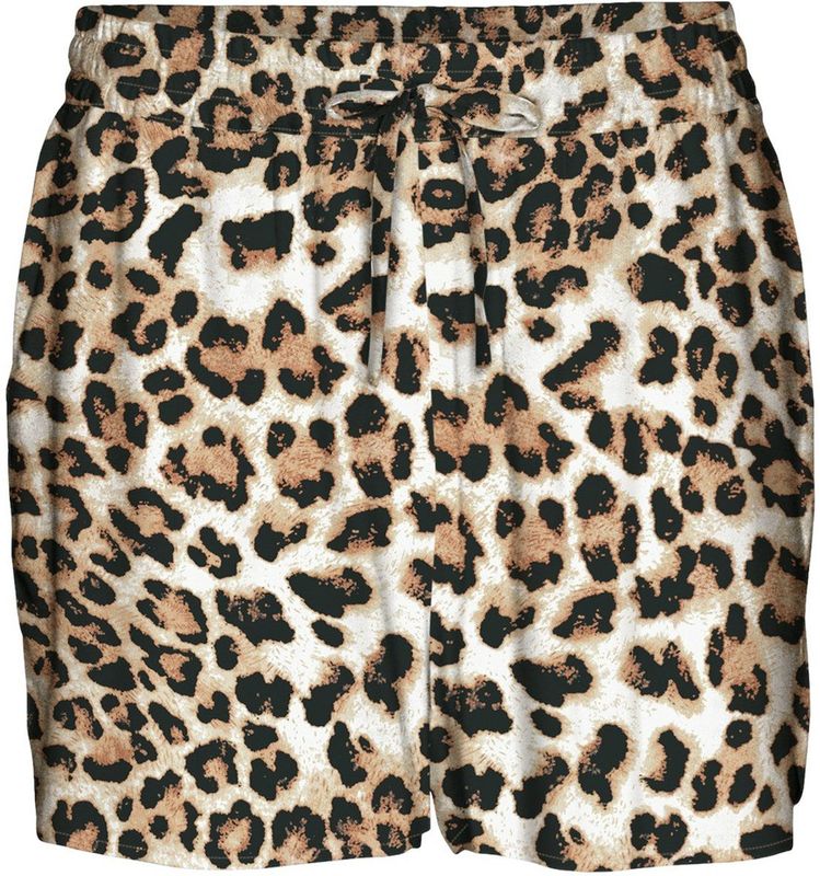 Vero Moda - Korte Broek - Animal Print - Tan - 100% Viscose