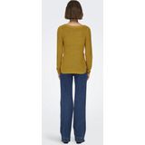 Only - Geena XO - Gebreide Trui - Lichtgrijs - Katoen