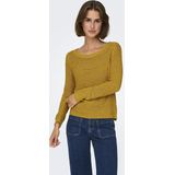 Only - Geena XO - Gebreide Trui - Lichtgrijs - Katoen