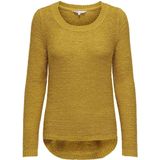 Only - Geena XO - Gebreide Trui - Lichtgrijs - Katoen