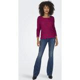 Only - Geena XO - Gebreide Trui - Grijs - Katoen