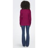 Only - Geena XO - Gebreide Trui - Grijs - Katoen