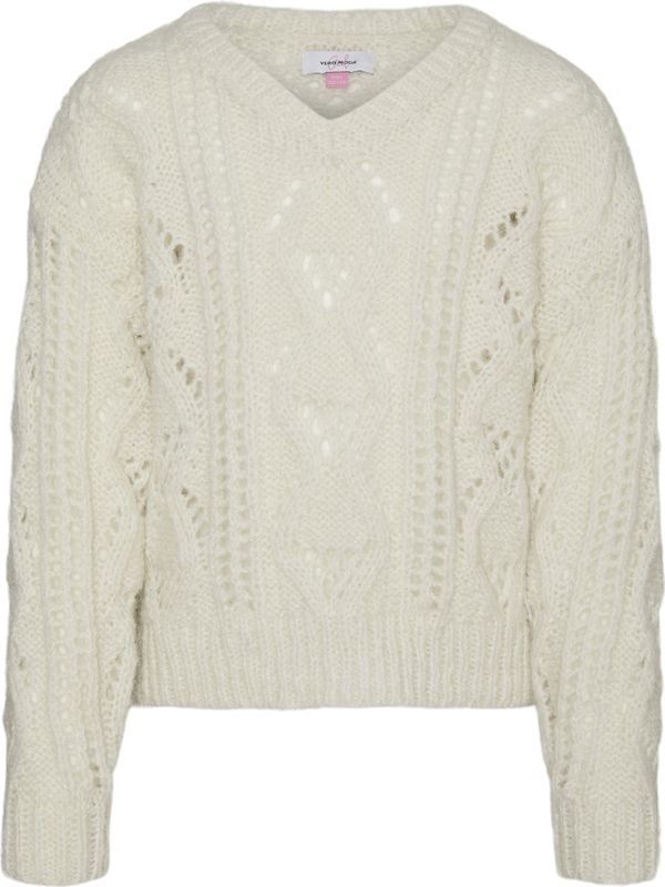 Vmnewerinstructure - Gebreide Pullover - V-Hals - Lange Mouwen - Regular Fit