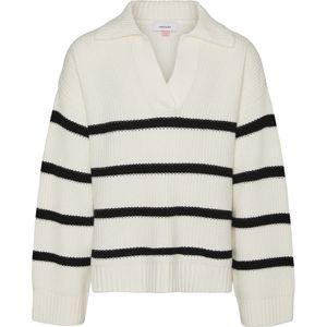 Vmluna - Gebreide Pullover - V-Hals - Lange Mouwen - Volumineuze Mouwen