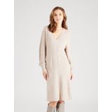 Only Dames Katia V-hals Jurk Mokka Meringue