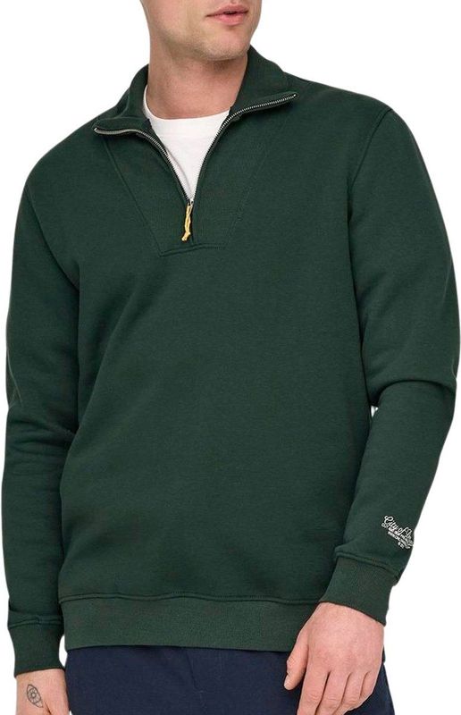 Only & Sons Riley 1/4 Zip High Neck Sweater Heren