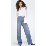 Only Jeans Onlhope Icon Ex Hw Wide Dnm Cro305 15327290 Medium Blue Denim Dames