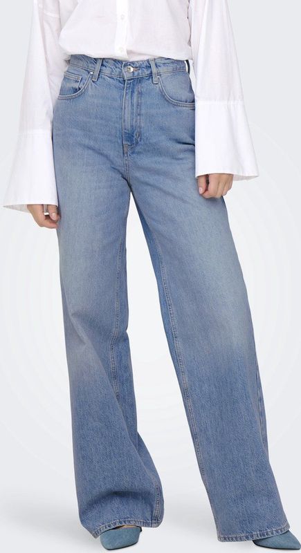 Only Jeans Onlhope Icon Ex Hw Wide Dnm Cro305 15327290 Medium Blue Denim Dames