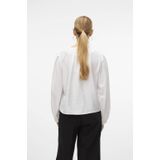 VERO MODA - Vmlady Ls O-hals - Blouse - Wit - Lange Mouwen