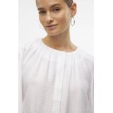 VERO MODA - Vmlady Ls O-hals - Blouse - Wit - Lange Mouwen