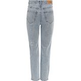 Jeans - Light Blue Denim - 99% Katoen, 1% Elastaan - Hoog Taillehoogte