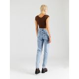 Jeans - Light Blue Denim - 99% Katoen, 1% Elastaan - Hoog Taillehoogte