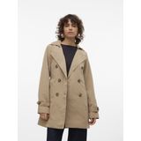 Vmchloe - Trenchcoat - Jas - Omkeerbaar - Lange Mouwen, Riemsluiting, Knoopsluiting, Volledig Gevoerd