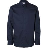 Selected Homme - Overhemd - Blauw - Slimfit - Lange Mouwen