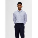 Selected - Performance Slim Fit - Overhemd - Wit - 60% Biologisch Katoen, Lange Mouwen