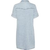 Overhemdjurk - Korte Mouwen - Acid Washed - Regular Fit - 90% Katoen, 10% Viscose