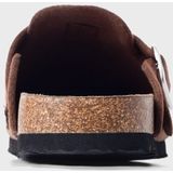 Faux Suède - Muiltjes - Zwart - Imitatiesuède - Ronde Teen