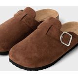 Faux Suède - Muiltjes - Zwart - Imitatiesuède - Ronde Teen