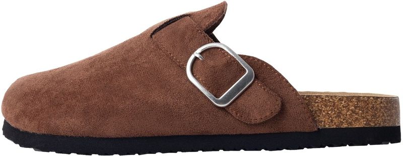 Faux Suède - Muiltjes - Zwart - Imitatiesuède - Ronde Teen