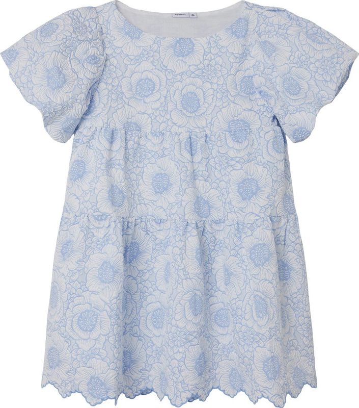 Print - Jurk - Multi - Geweven Stof - Ronde Hals - Korte Mouwen