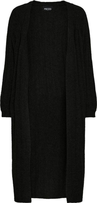 Pieces Vest Pcmaggy Ls Long Knit Cardigan Noos 17150959 Black Dames
