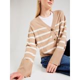 Vest - V-hals - Lange Mouwen - Losse Pasvorm - 52% LENZING™ ECOVERO™ Viscose