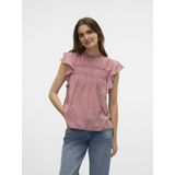 Top - Mouwloos - O-hals - Kanten Detail - Standard Fit