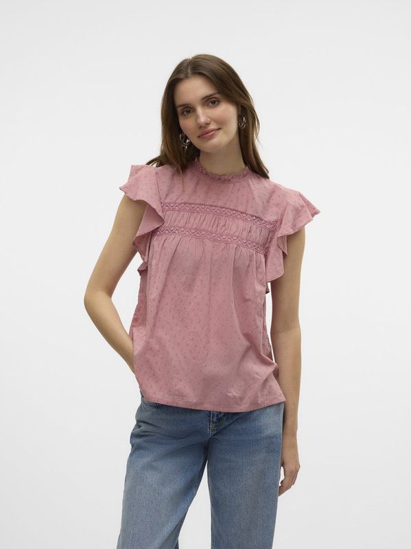 Top - Mouwloos - O-hals - Kanten Detail - Standard Fit