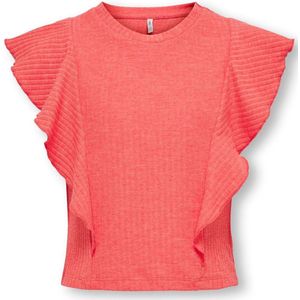 Top - O-hals - Mouwloos - Ruches - Stretch Fit