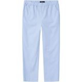 Broek - Blauw - Geweven Stof - Regular Fit - Verstelbare Taille