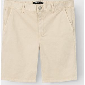 Chino Shorts - Regular Fit - Keperstof - Mid-waist - Voorzakken - Ritssluiting en Knoopsluiting