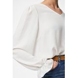 Pieces - Blouse - Wit - Gerecycled Polyester