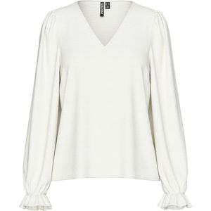 Pieces - Blouse - Wit - Gerecycled Polyester