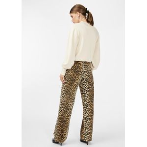 Losvallende Jeans - Blauw - Katoen/Polyester - Hoge Taille