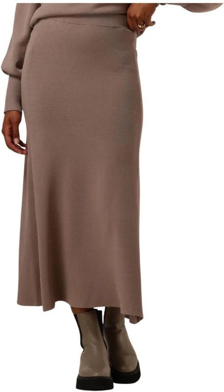 Y.a.s - Yasfonny HW Ankle Knit Rok - Bruin - A-lijn