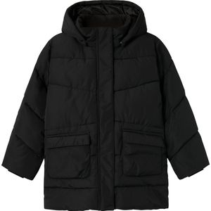 Name It - NkfMedow03 - Gevoerde Jas - Zwart - Donsjack
